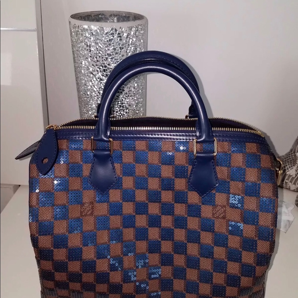 Louis Vuitton prefall 2013 Daimler blue.